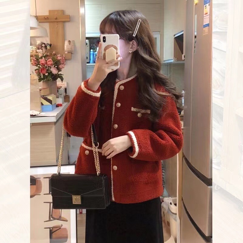 法式复古小香风外套女2025年秋冬季新款宽松显瘦开衫上衣毛衣外套|undefined