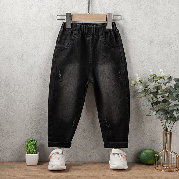 2024 New Boys' Jeans Spring/Autumn Style Children's Spring Pants Trendy Cool Stylish Middle/Small Children's Boys Spring Outfit