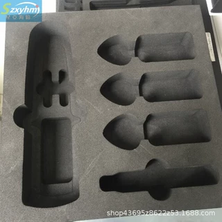 紫色eva包装盒 礼品盒包装海绵内衬 保健品贴绒海绵包装内托