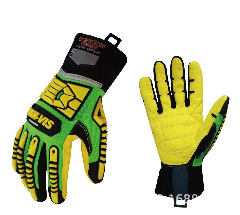 seibertron HIGH-VIS SDXC5 5级防割防砸钻井石油管道安装手套