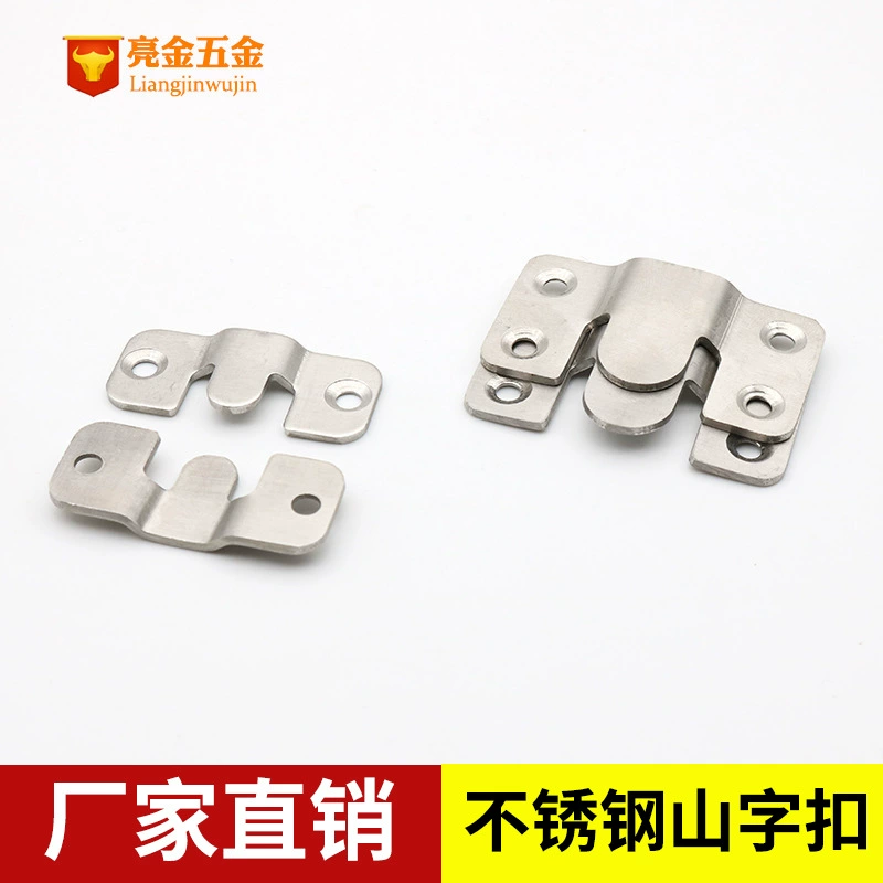 Фоторамка из нержавеющей стали Подвесной код Скрытые аксессуары для рамы Горная застежка Зеркальная Пряжка Подвеска Аппаратное обеспечение Подвеска