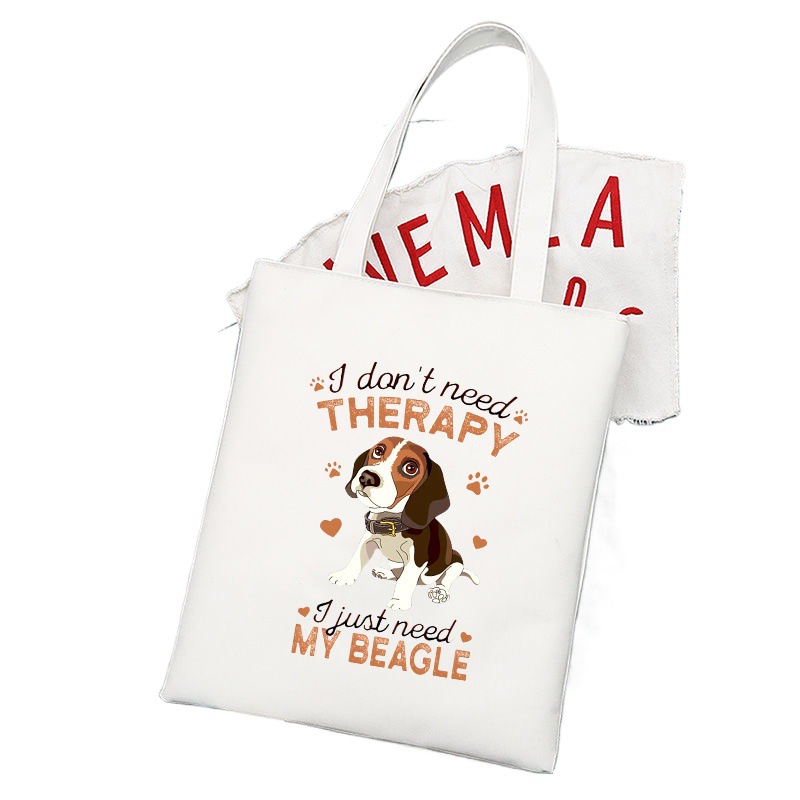 Beagles perro Beagles Beagle impresa bolsa de lona bolsa de hombro bolsa de comercio exterior global bolsa de compras