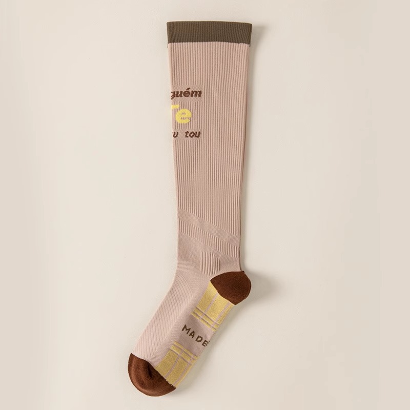 Tất tập yoga giảm béo cơ bắp màu kaki / Một kích thước phù hợp với tất cả