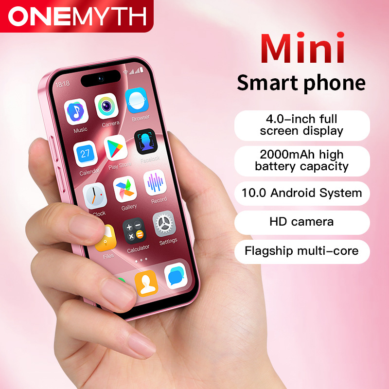 新款M16Pro跨境安卓智能手机4寸小屏迷你双卡学生带谷歌商店备用