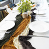 Bohemian style light luxury table flag Bali yarn tied fold table cloth wedding party decorative twist table flag wholesale