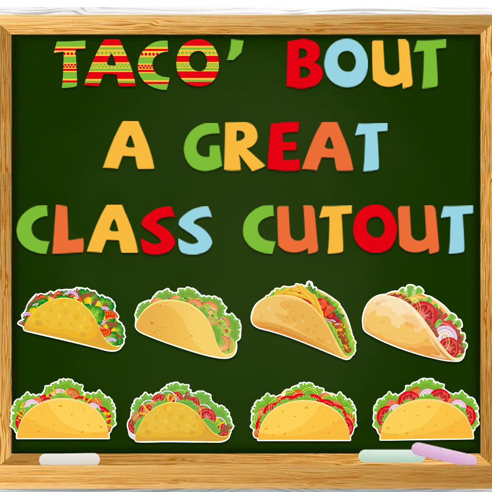 Transfronterizo 5 de mayo decoración festiva decoración de sala de aula pizarra periódico pegatinas festivales mexicanas parches de decoración de fiesta