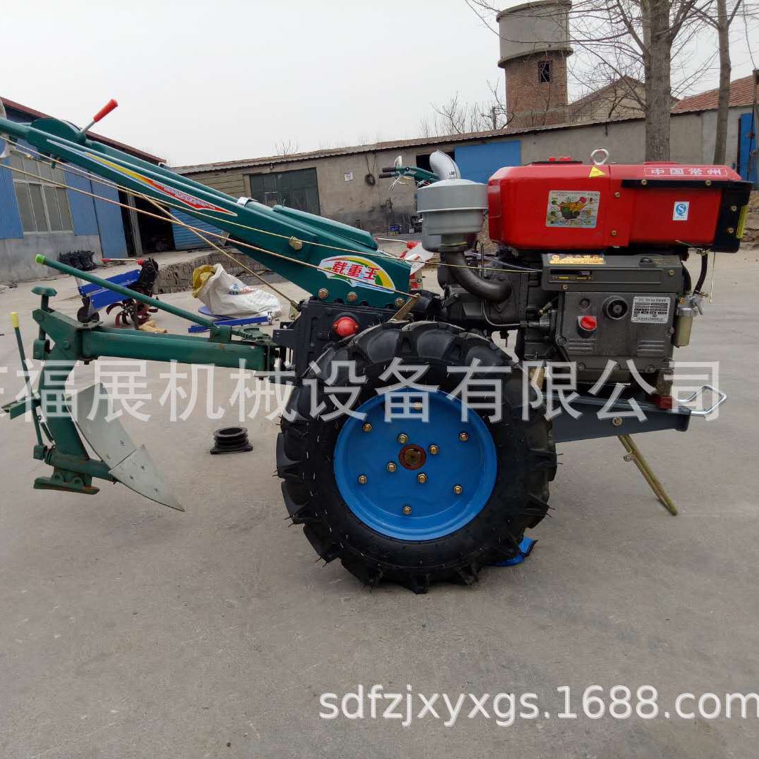 柴油手扶拖拉机 电启动手扶拖拉机大底盘手扶车 小型拖拉机