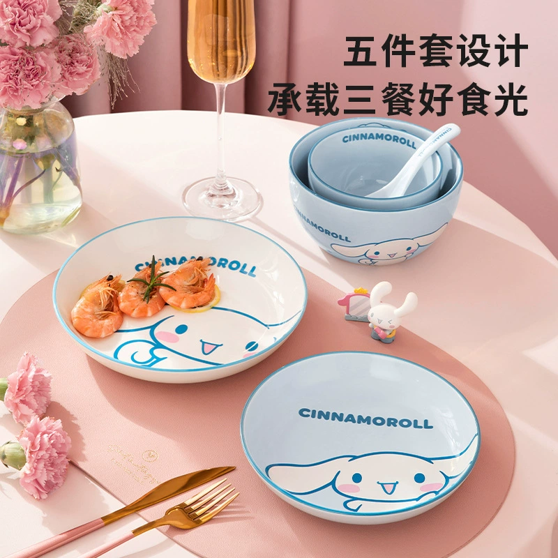 Сет Ceramic Sanrio для домашнего использования, посуда высокого качества, увеличенная толщина