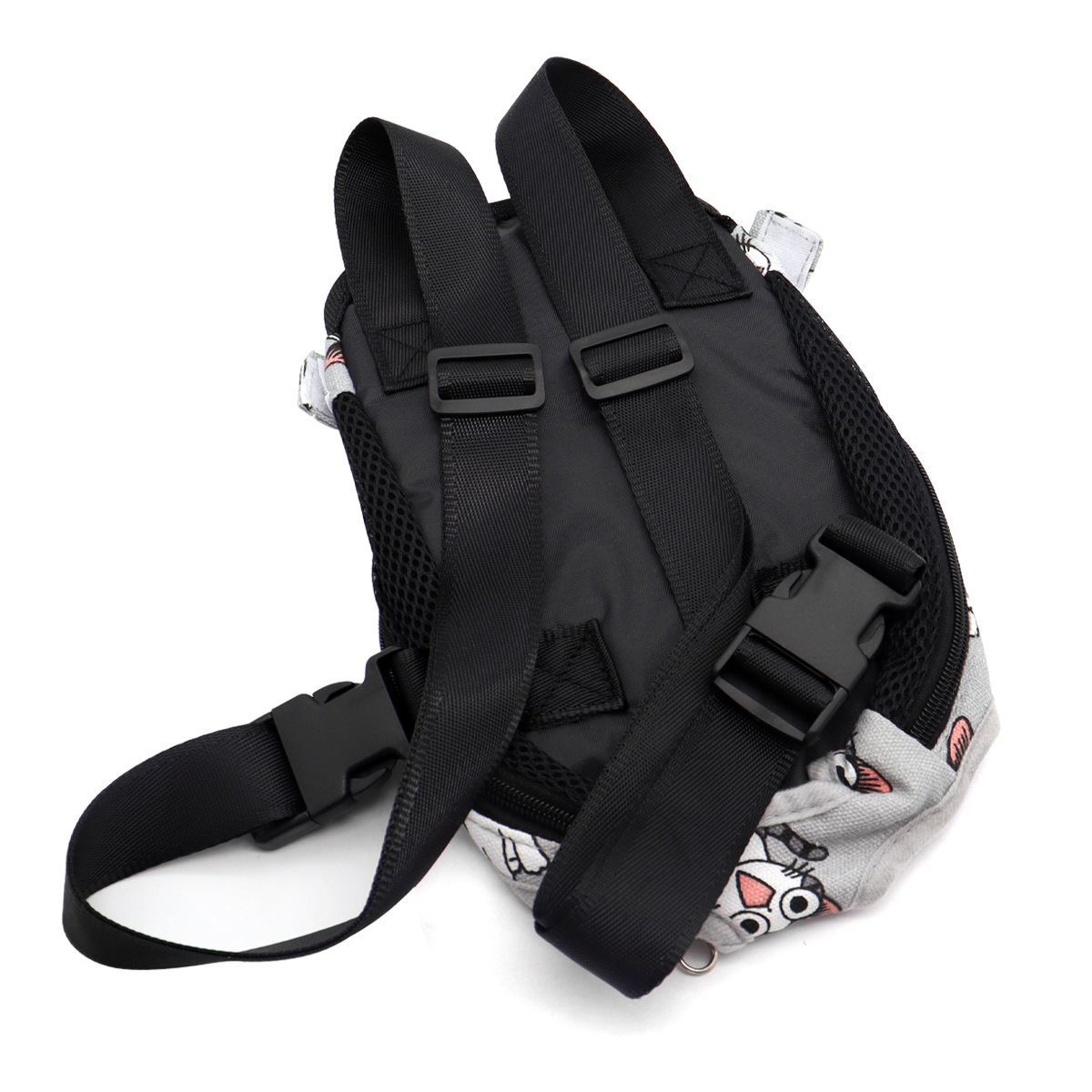 Mochila para perros, bolsa de cuatro patas para perros pequeños, tela de malla transpirable ajustable, cinturón para gatos, bolsa de pecho, bolsa de pecho