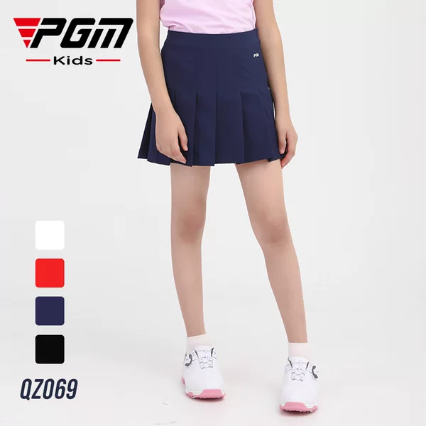 PGM golf clothing girls sports skirt spring and summer golf skirt breathable A- line skirt factory direct supply