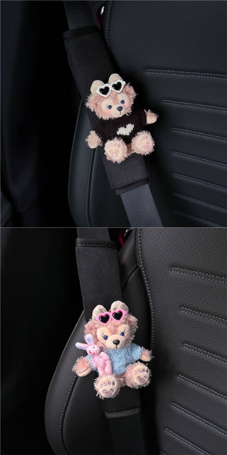Melaad Autumn Rose Artist Da Vinci Dada Car Seatbelt Shoulder Pad Anti-Strangling Neck Protector for Girls Car Interior Accessories