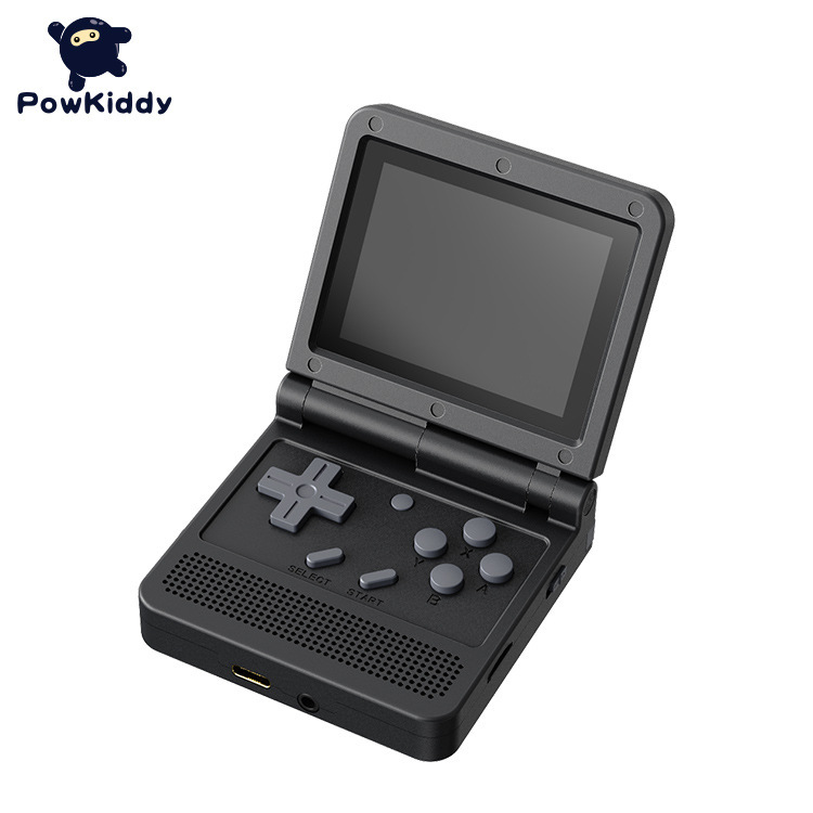 Powkiddy V90 ゲームコンソール ハンドヘルド ミニ ハンドヘルド フリップ PS オープンソース ノスタルジック レトロ アーケード|undefined