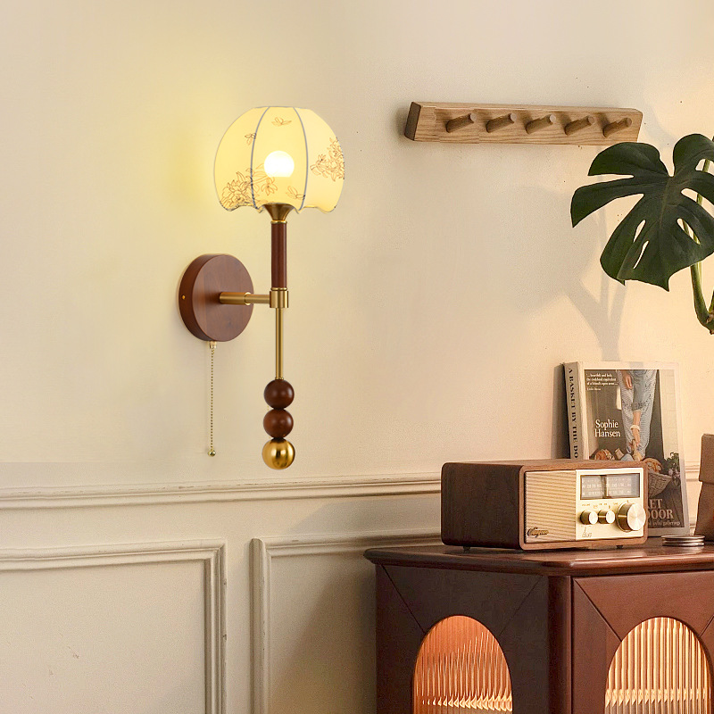Retro sconce for bed