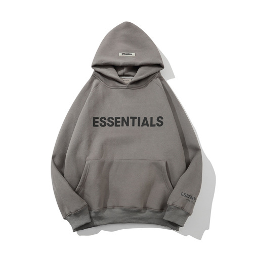 FEAR OF GOD Double Line Essentials Trendy New Chest Logo Glued Hoodie FOG