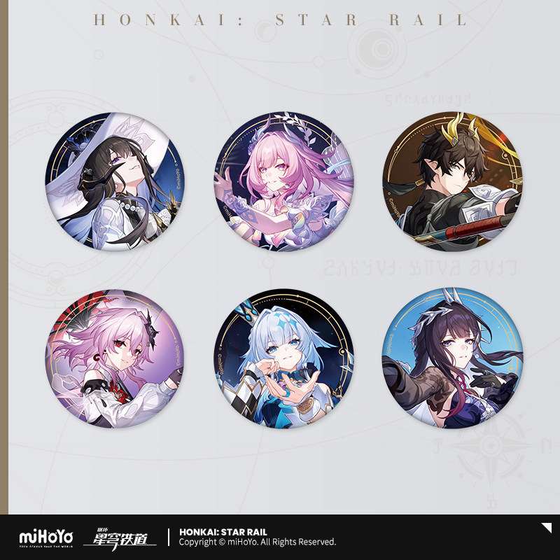 Official Genuine Mihoyo Honkai: Star Rail Star Invitation Series Tinplate Badge Mihoyo Official Genuine Mihoyo Honkai: Star Rail Star Invitation Series Tinplate Badge Mihoyo