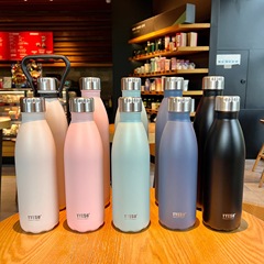 Taishuo Sports Outdoor Coke Bottle Stainless Steel Insulated Cup Creative Large Capacity 304 Portable Outdoor Car Water Cup