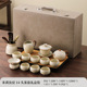 Hc bean yellow ru kiln xishi pot covered cover 14 hood + tea tray [gift box]