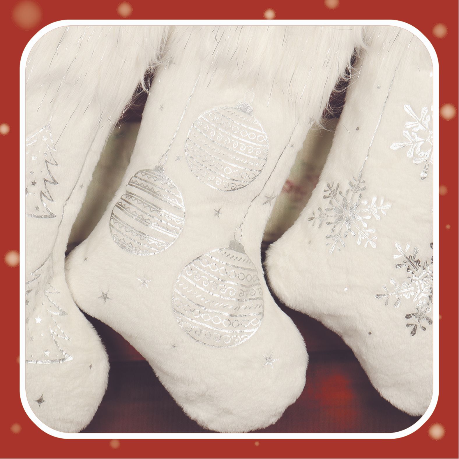 200g Weight Christmas socks Event & Party Supplies 1 Piece Quantity Party, Festival Occasion Christmas Festival Sock Pattern Pastoral, Classic Style Style Christmas Pastoral Classic Style Sock Party Festival Christmas Socks 7