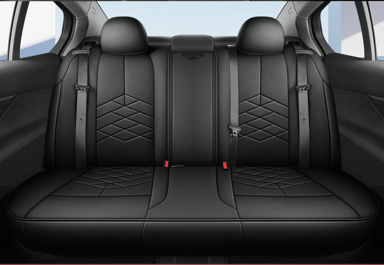 Full Coverage Leather Car Seat Covers for 26 Models, All-Season Seat Covers with Original Car Texture