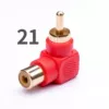 21】RCA male orbital female 90 degrees head