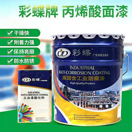 聚氨酯面漆彩蝶户外防腐面漆金属钢结构防锈油漆机械设备漆