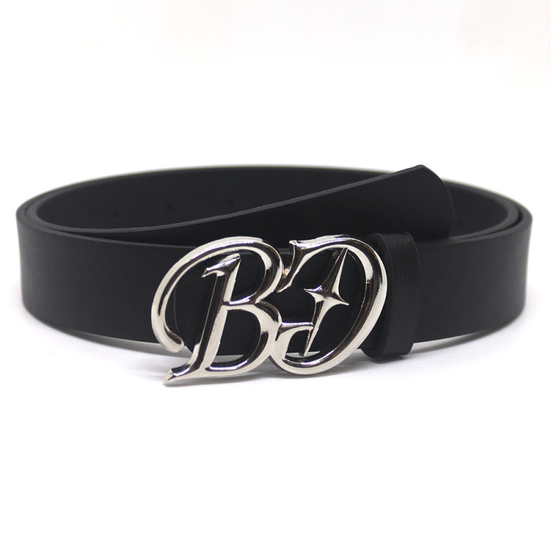 Trendy new English letter buckle belt jeans dress accessories fashionable all-match personalized belt factory