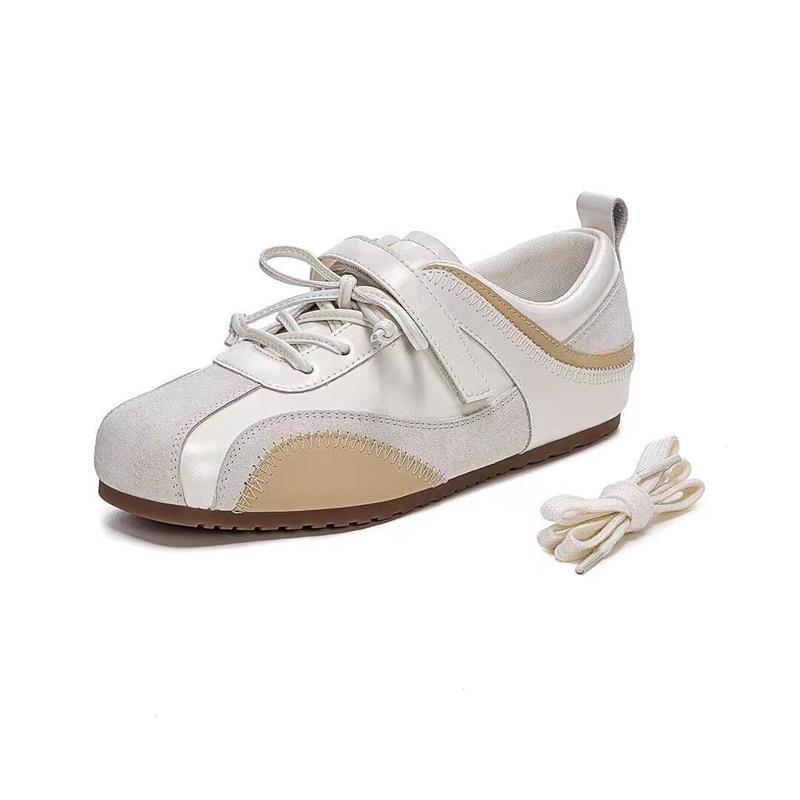 Retro versátil zapatos de entrenamiento alemán para niños y niñas 2026 nuevos zapatos de estudiantes de mujer zapatos de suela gruesa zapatos blancos pequeños zapatos deportivos