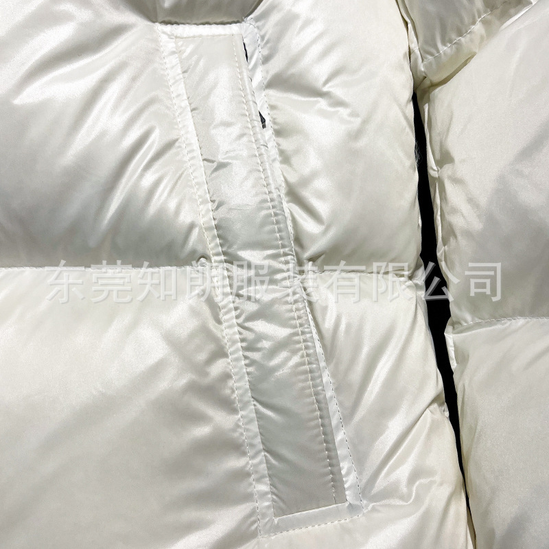 反季蒙家羽绒服冬季女加厚短款高端白鹅绒潮牌新款玛雅彩条必蒙口|undefined