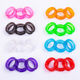 Scissors ring silicone ring cover beauty pet scissors accessories color bright crystal non-slip finger protection ring