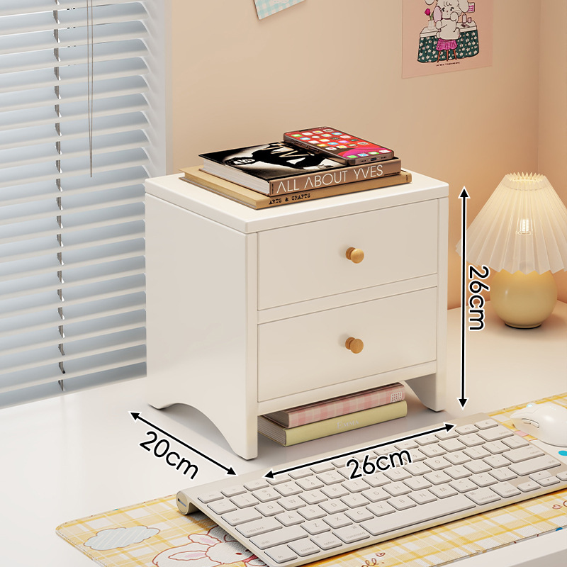 Soporte Elevador para Monitor de Tablero de Densidad con Cajón para Oficina