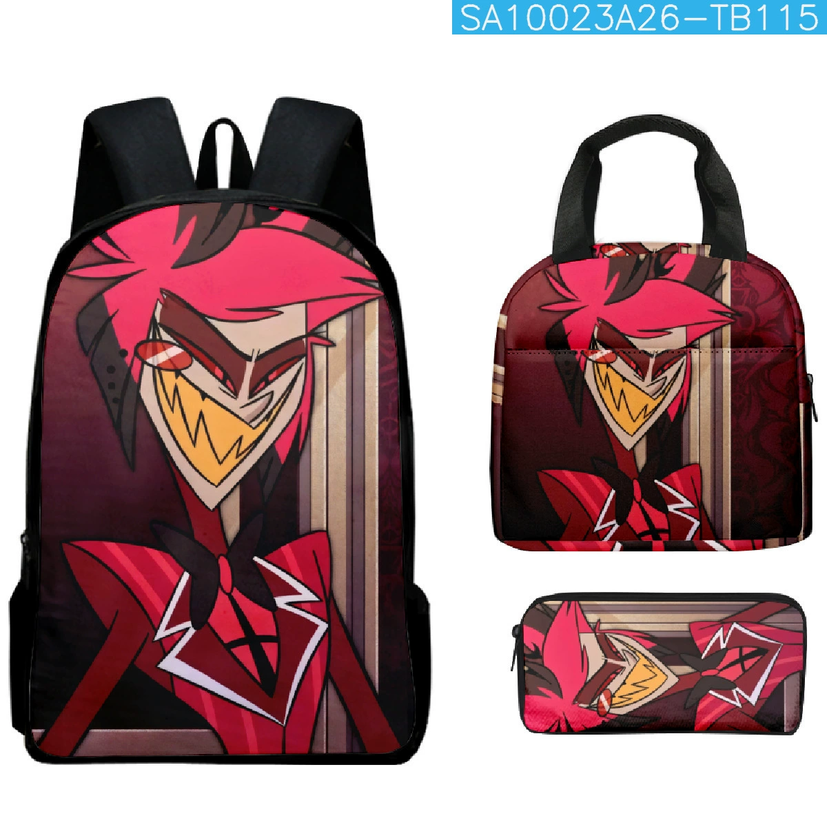 (Cross-border trading), school bag for students, backpack, pencil case, set, 3 piece set