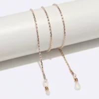 AliExpress Amazon Горячая Мода простая непростая выцветающая цепочка из розового золота солнцезащитные очки цепочка для очков пустая