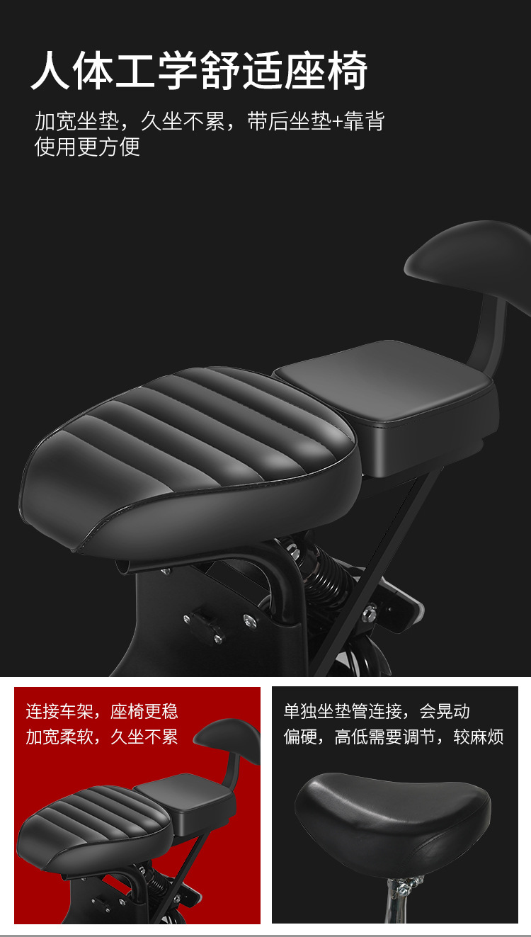 Mini Harley Two-Wheeled Folding Electric Scooter with Lithium Battery, Suitable for Carrying People, Wholesale