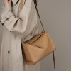 Leather advanced shoulder bag, pillow one shoulder, genuine leather, high-quality style, 2022