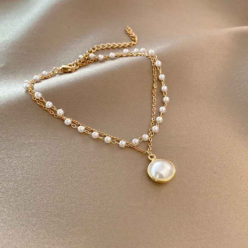 @Special Offer@ Korean Cross-Border Jewelry Internet Celebrity Retro Ins Simple Double-Layer Pearl Bracelet Cool Style Fashionable Bracelet @Special Offer@ Korean Cross-Border Jewelry Internet Celebrity Retro Ins Simple Double-Layer Pearl Bracelet Cool Style Fashionable Bracelet
