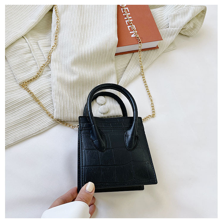 2025 Cross-border new popular smiling face bag, small square bag, fashionable and versatile chain hand bag, shoulder and crossbody jelly women's bag undefined