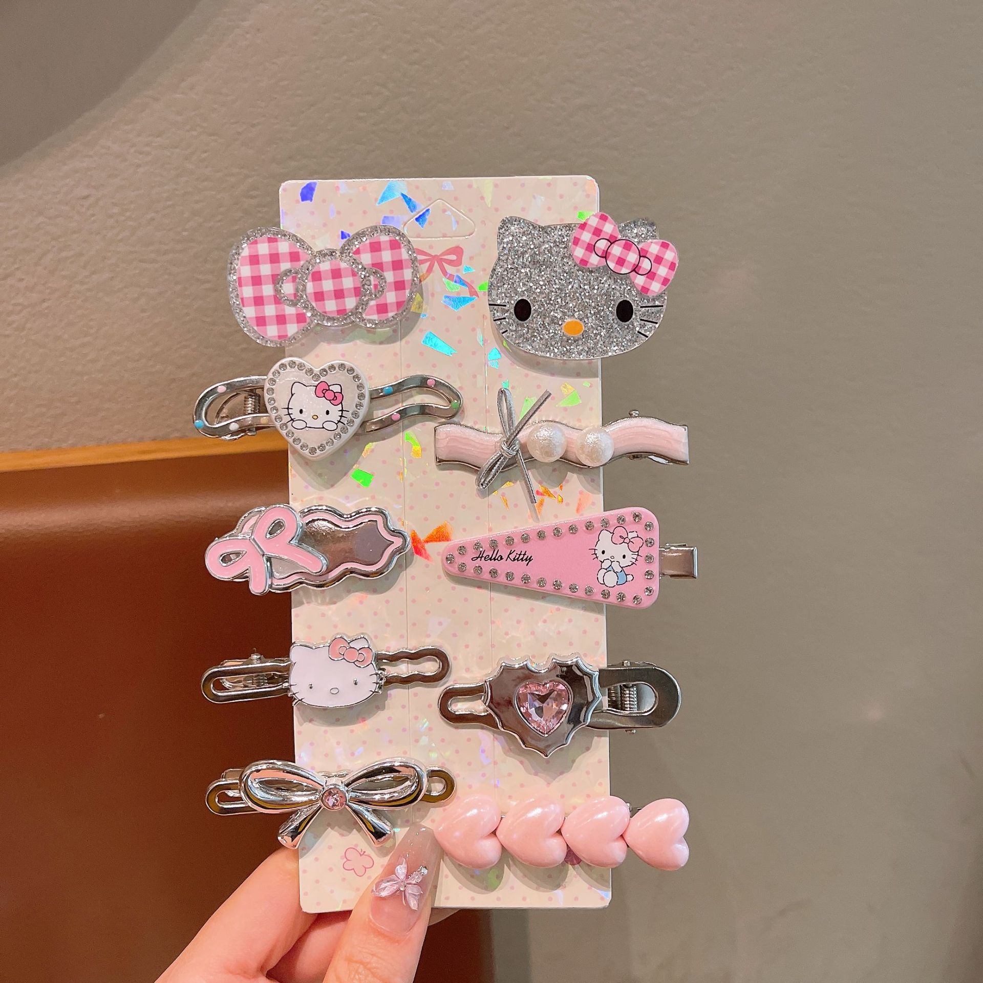 KT gato clip de dibujos animados clip de cabello para niños clip de frange niña dulce clip de cabello para niños clip de cabello para niños clip de cabello para niños