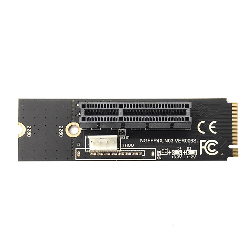 �¿�M.2 Key Mת��PCI-e 1X 4x��תNGFF��4X�ź�M2��NVME���ƺڰ�