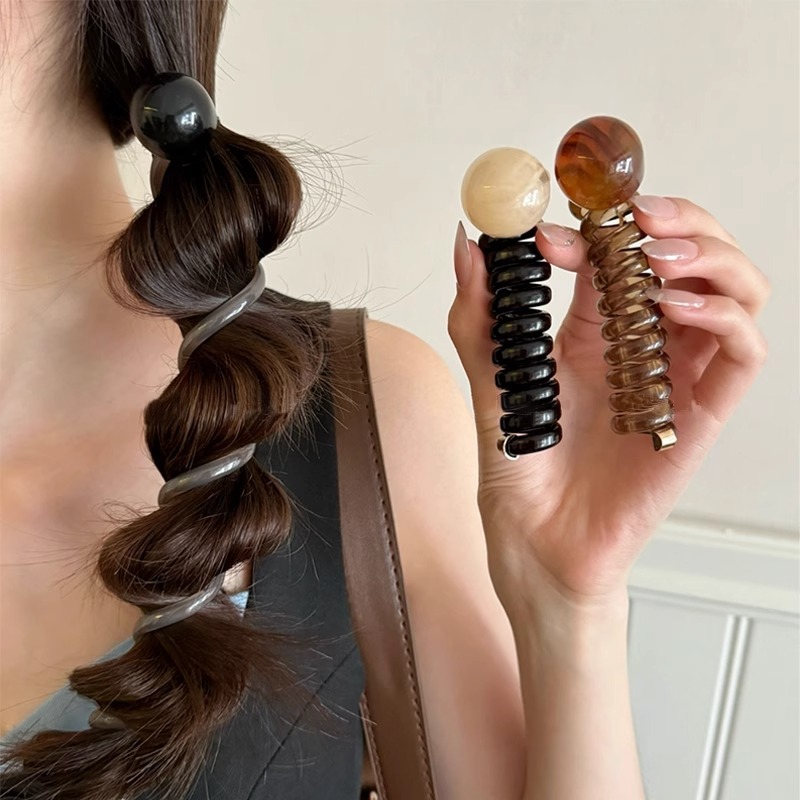 Retro simple espuma trenza cuerda de cabeza mujer 2025 nuevo diseño adornamiento de cabello temperamento de cabello trenzado línea telefónica bucle de cabello