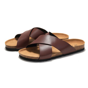RUIZUSTOCK RUIZUSTOCK summer new men's Cork slippers beach shoes students cross with water pine sandals