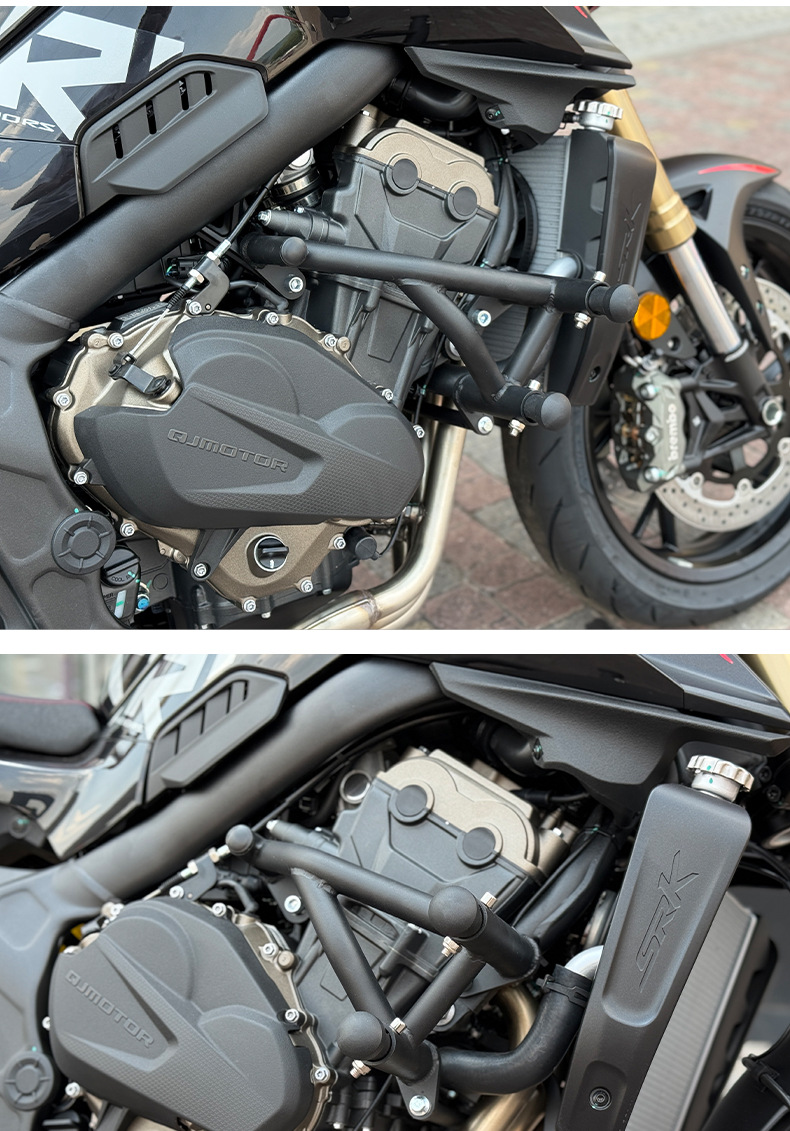 Suitable for Chasing 600Rs Spring Head Bumper, Aluminum Alloy Spring Head, Carbon Steel Guard Bar, Anti-Fall Competition Bar Modification Parts