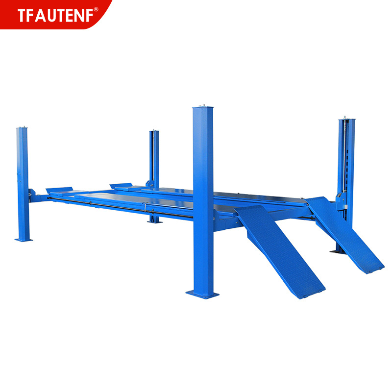 Elevador de cuatro columnas del coche Posicionamiento de cuatro ruedas Elevador de cuatro columnas Taller de 4S Elevador de mantenimiento de automóviles