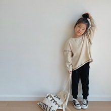 BOBOKIDS 2022秋冬新款男女童日系全棉华夫格卫衣亲子装