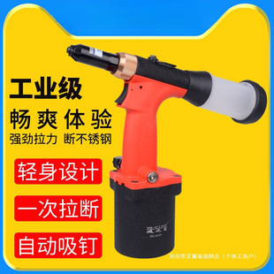 Pneumatic Rivet Gun for Industrial-Grade Riveting with Stainless Steel Core Extraction