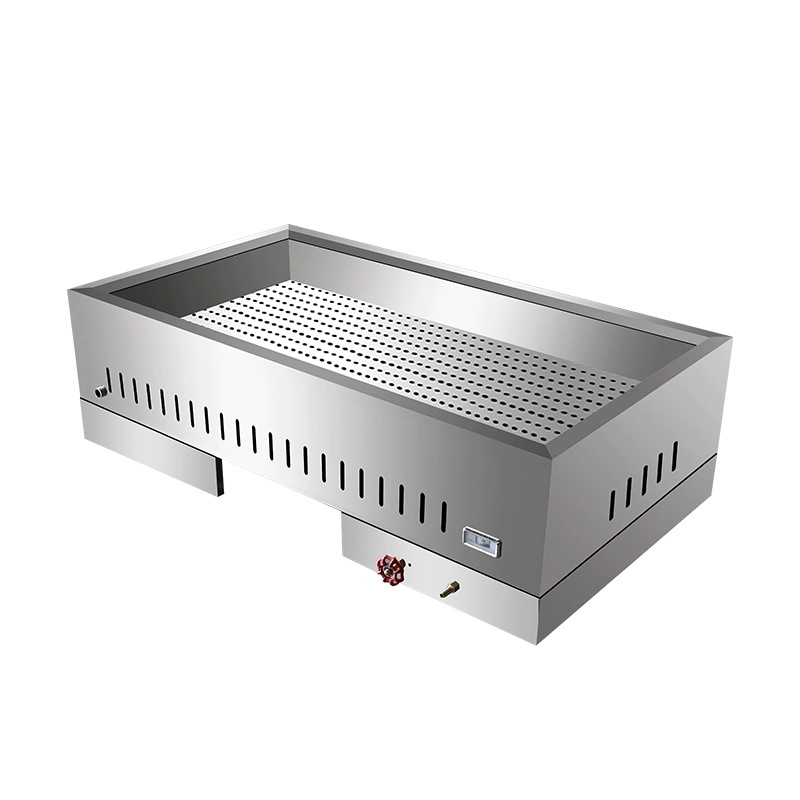 Customized Gas-Heated Stainless Steel Vegetable Sales Counter for School Canteen Fast Food Restaurant Commercial Gas-Heated Gas-Insulated Food Sales Counter