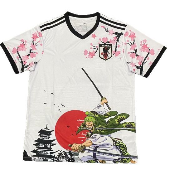25-26 Nueva camiseta de anime de camiseta japonesa One Piece Samurai Sakura Dragon Ball Uniforme de fútbol transfronterizo de edición especial