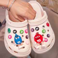 Dongdong shoes accessories DIY 3D M beans shoes flower decoration buckle cross shoe buckle Caroch cartoon accessories removable 