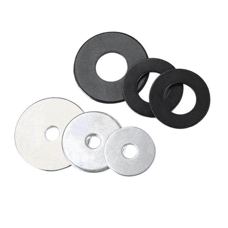 黑色8级垫片镀镍平垫圈金属垫圈加厚镀锌螺丝平垫片圆形M2M30