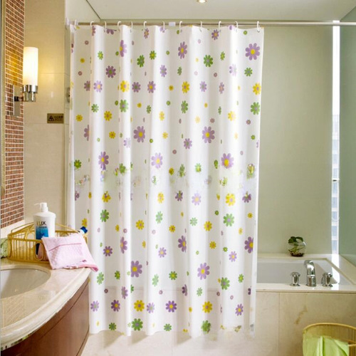 Waterproof and Mold-Resistant Thick Shower Curtain PEVA, 50g per Square Meter, Included Hooks, Factory Wholesale Shower Curtain