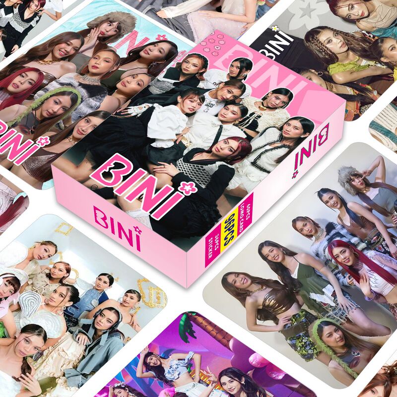 96pcs Philippine girl group BINI album small card lomo card sticker suit photo should aid collection card
